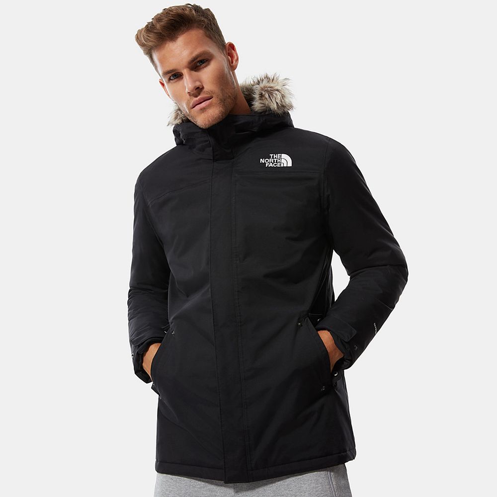 The North Face Parka Mens Australia - The North Face Zaneck Black Dryvent (ENC-729513)